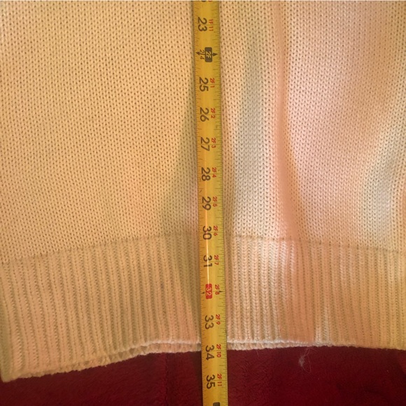 “Like, Love” Sweater Dress SZ Small cream Color SS Cotton blend Knit, Warm! - Picture 11 of 12